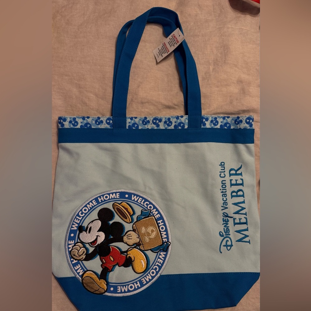 Disney Blue and White DVC Member Tote